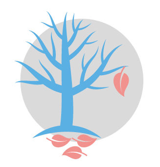 Illustration of a tree losing its leaves and down to it's last one.  Pretty sad really.