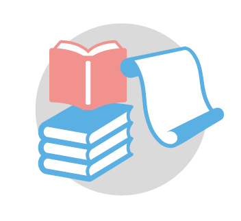 Illustration of study books