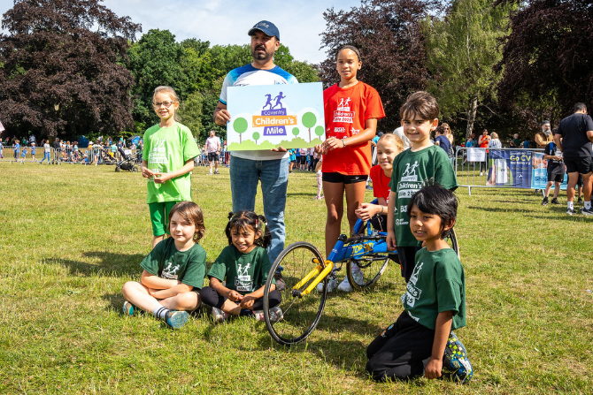 Group of people at Coventry Children's' Mile event