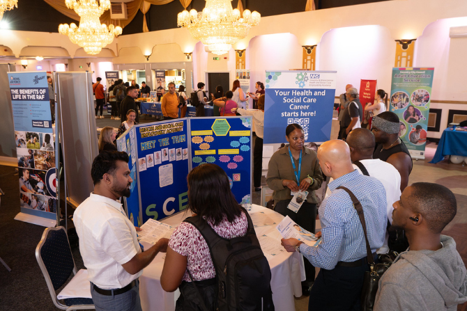 Group of people at a health and wellbeing event