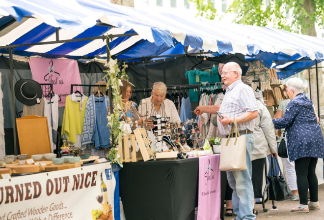 A market stall