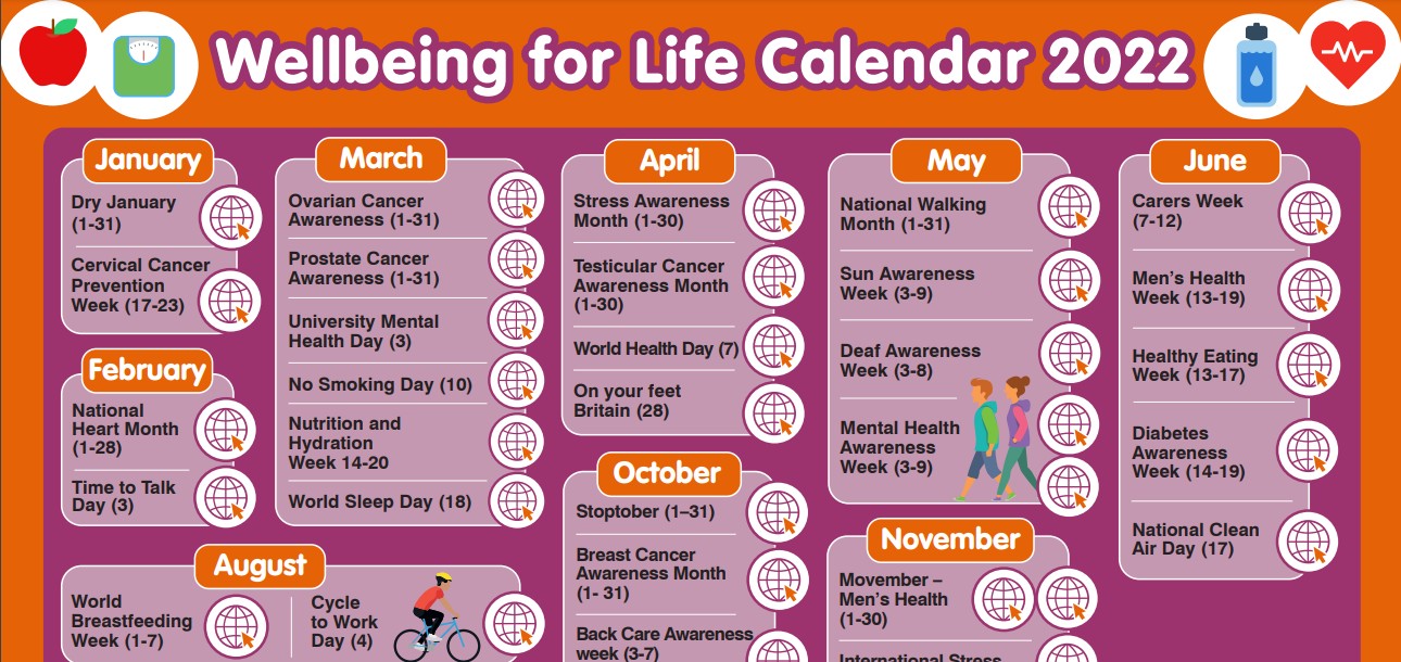 wellbeing calendar
